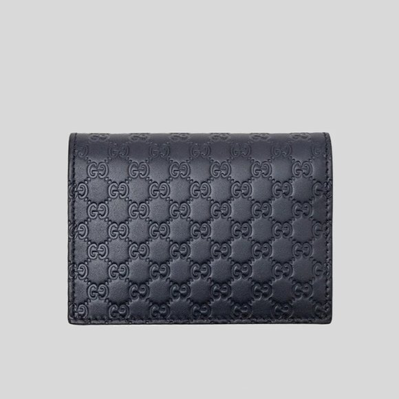 Gucci Interlocking GG Card Case in Navy NEW IN BOX - Picture 1 of 4
